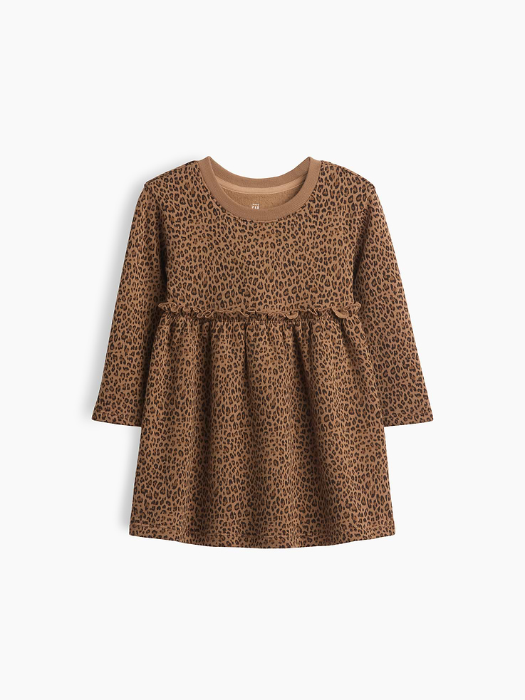 L'image numéro 2 présente Robe en coton ouaté pour Bébé et Toute-petite