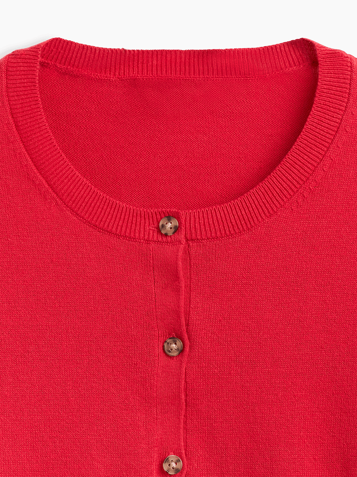 Image 4 of 5, Crewneck Cardigan