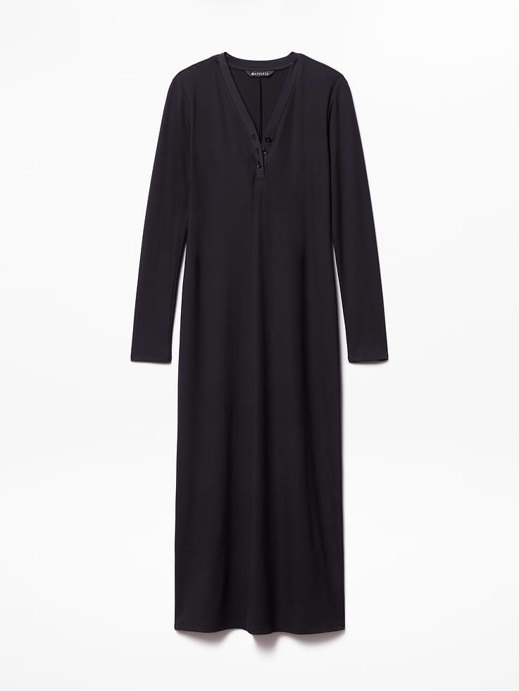 Image number 4 showing, Signature Rib Long Sleeve Maxi Dress