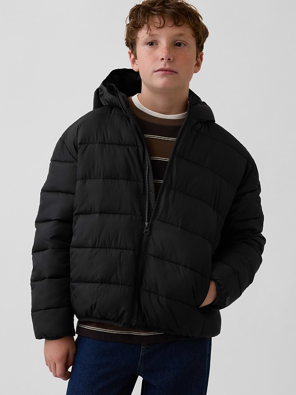 Recycled Kids Lightweight Puffer Jacket