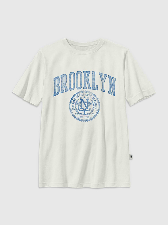 Kids Brooklyn Athletic Club Oversized Graphic T-Shirt