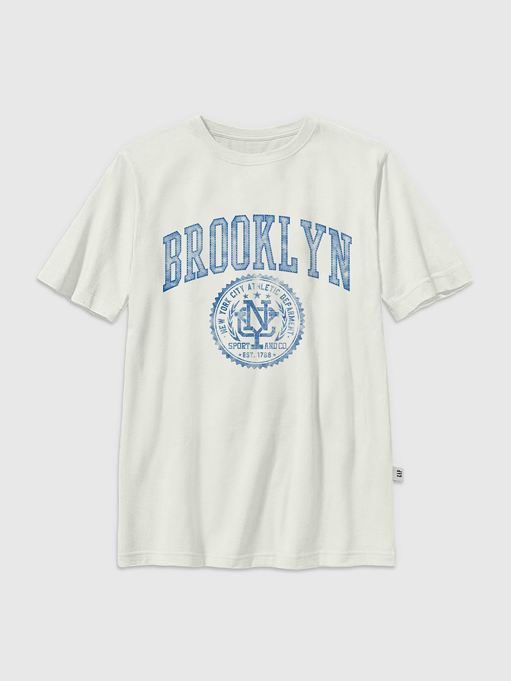 Image number 1 showing, Kids Brooklyn Athletic Club Oversized Graphic T-Shirt