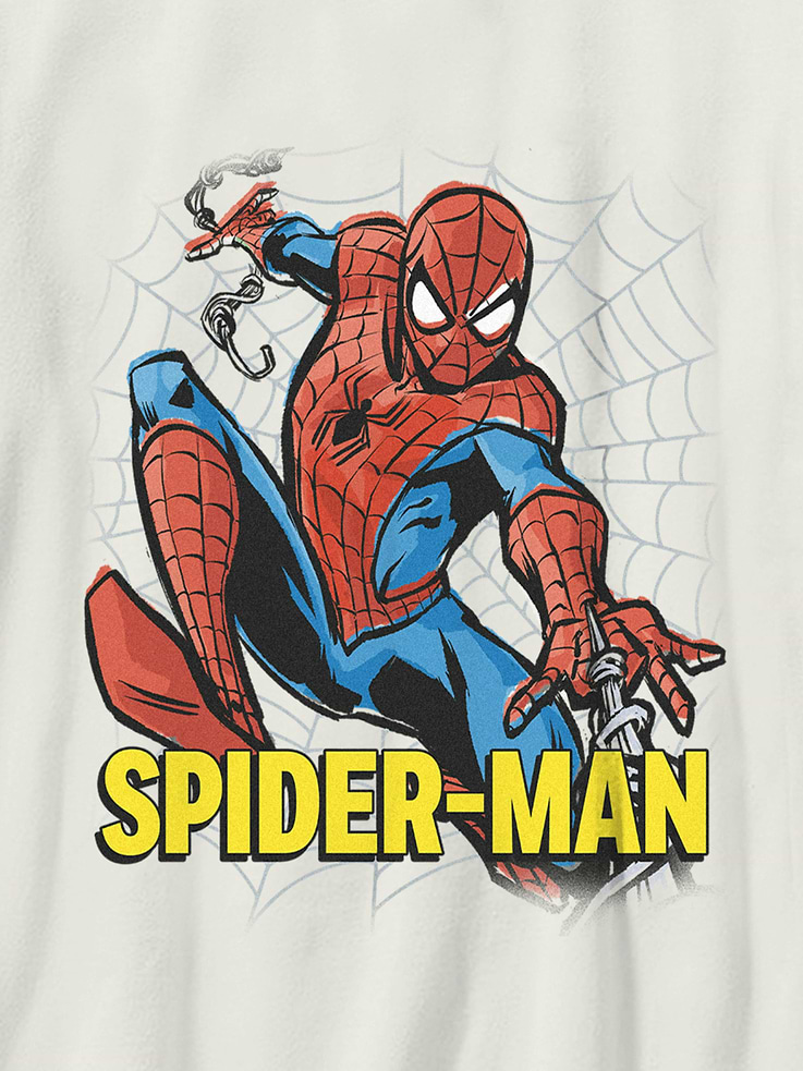 Image number 3 showing, Kids Spiderman Swinging Vintage Graphic T-Shirt