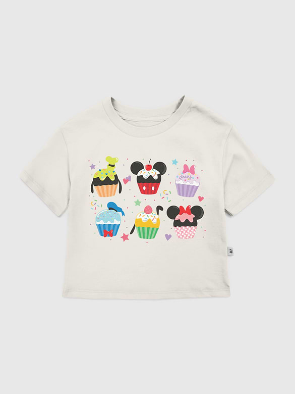 Toddler Mickey And Friends Cupcakes Graphic T-Shirt