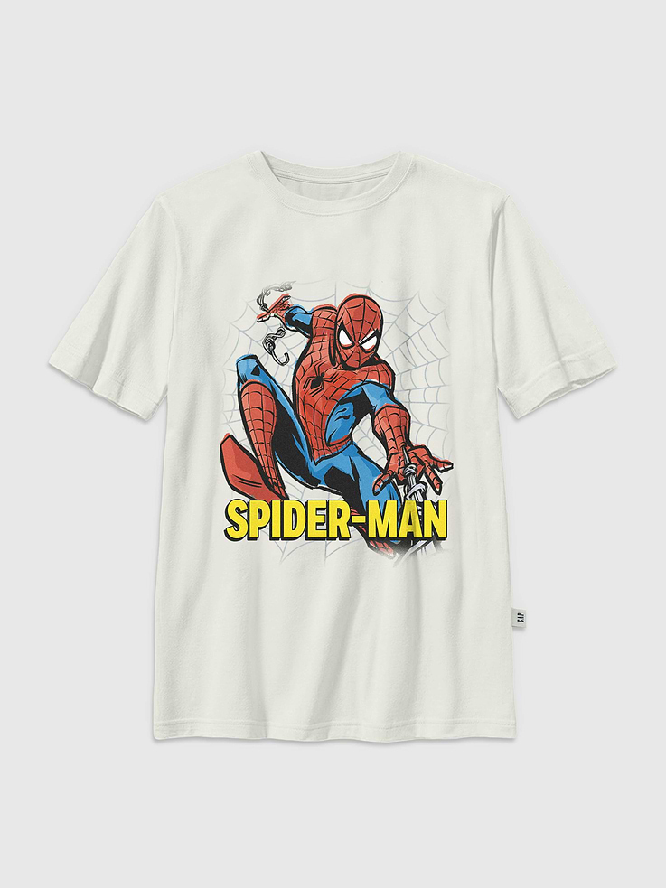 Image number 1 showing, Kids Spiderman Swinging Vintage Graphic T-Shirt