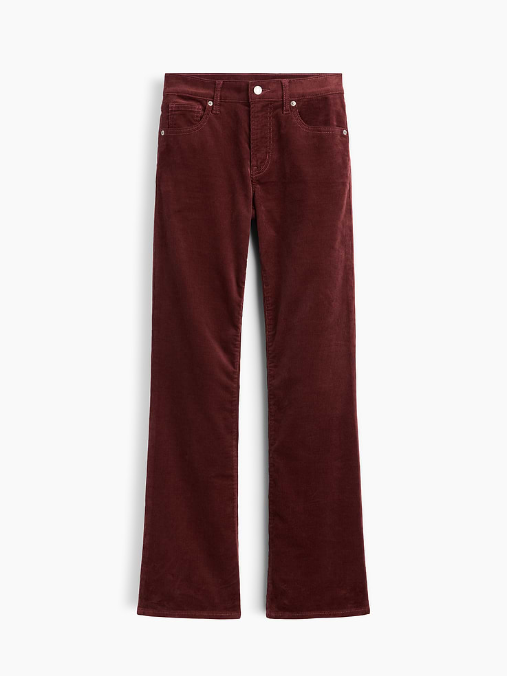 Image 7 of 7, Mid Rise Boot Corduroy Pants