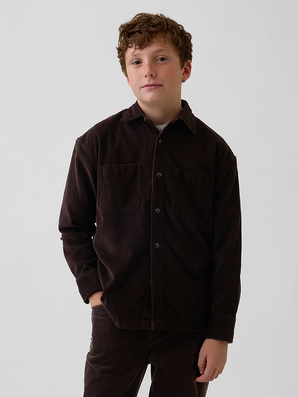 Kids Corduroy Utility Shirt