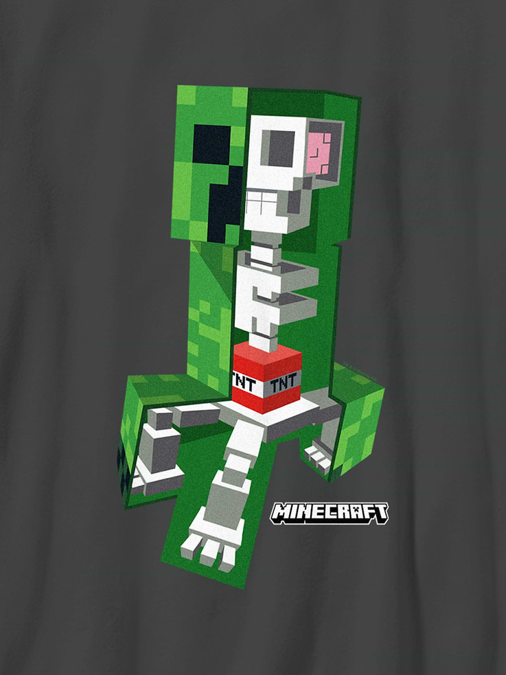 Image number 3 showing, Kids Minecraft Spooky Skeletons Graphic T-Shirt