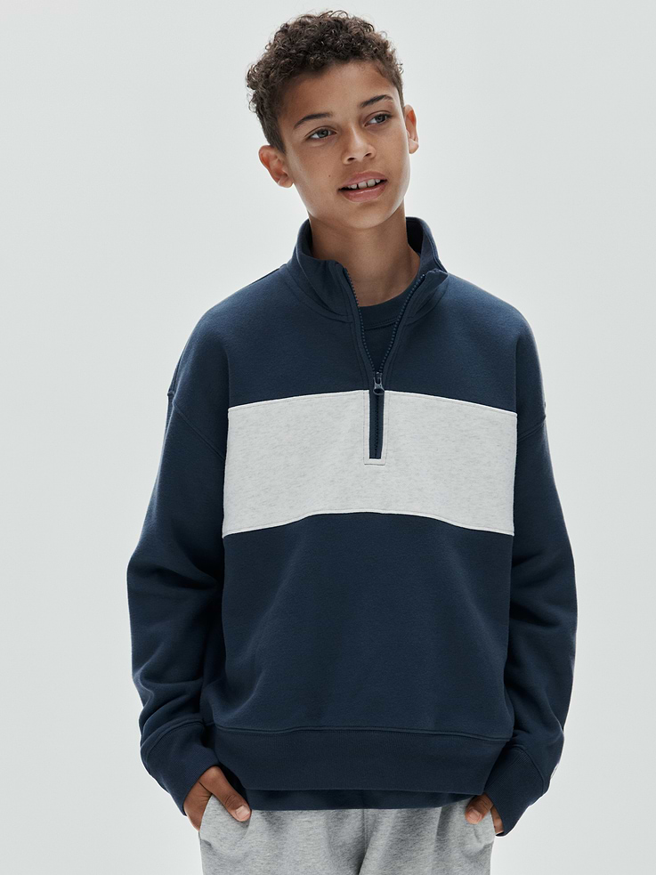 Image number 6 showing, Kids VintageSoft Quarter-Zip Pullover
