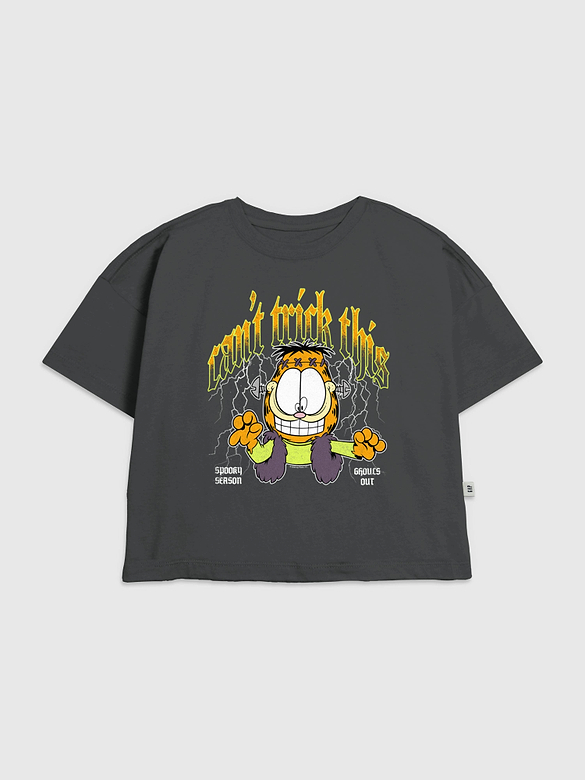 Kids Garfield Trick or Treat Graphic T-Shirt