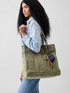 Image number 2 showing, Large Canvas Five Pocket Tote