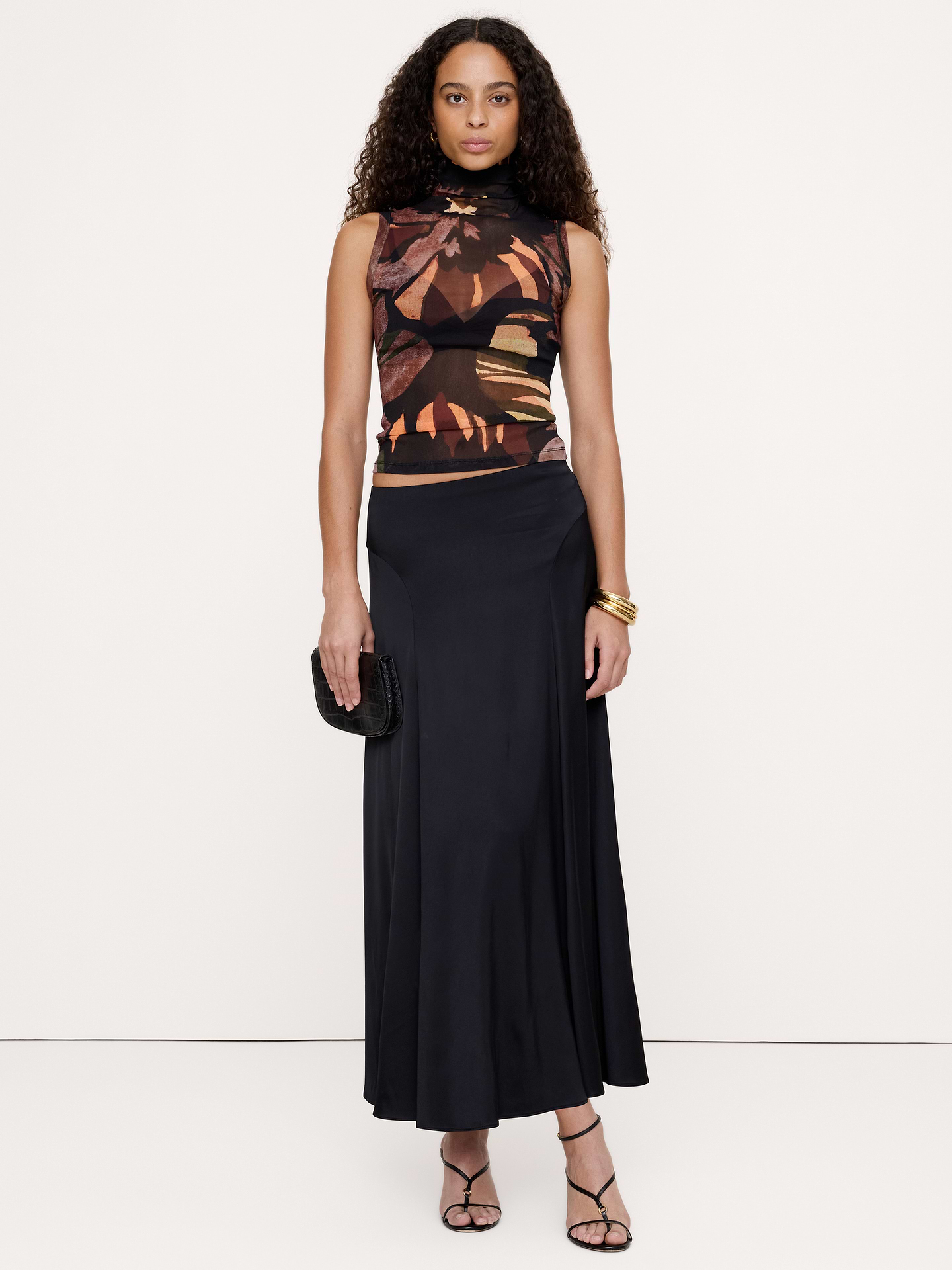Image number 3 showing, Mesh Turtleneck Tank
