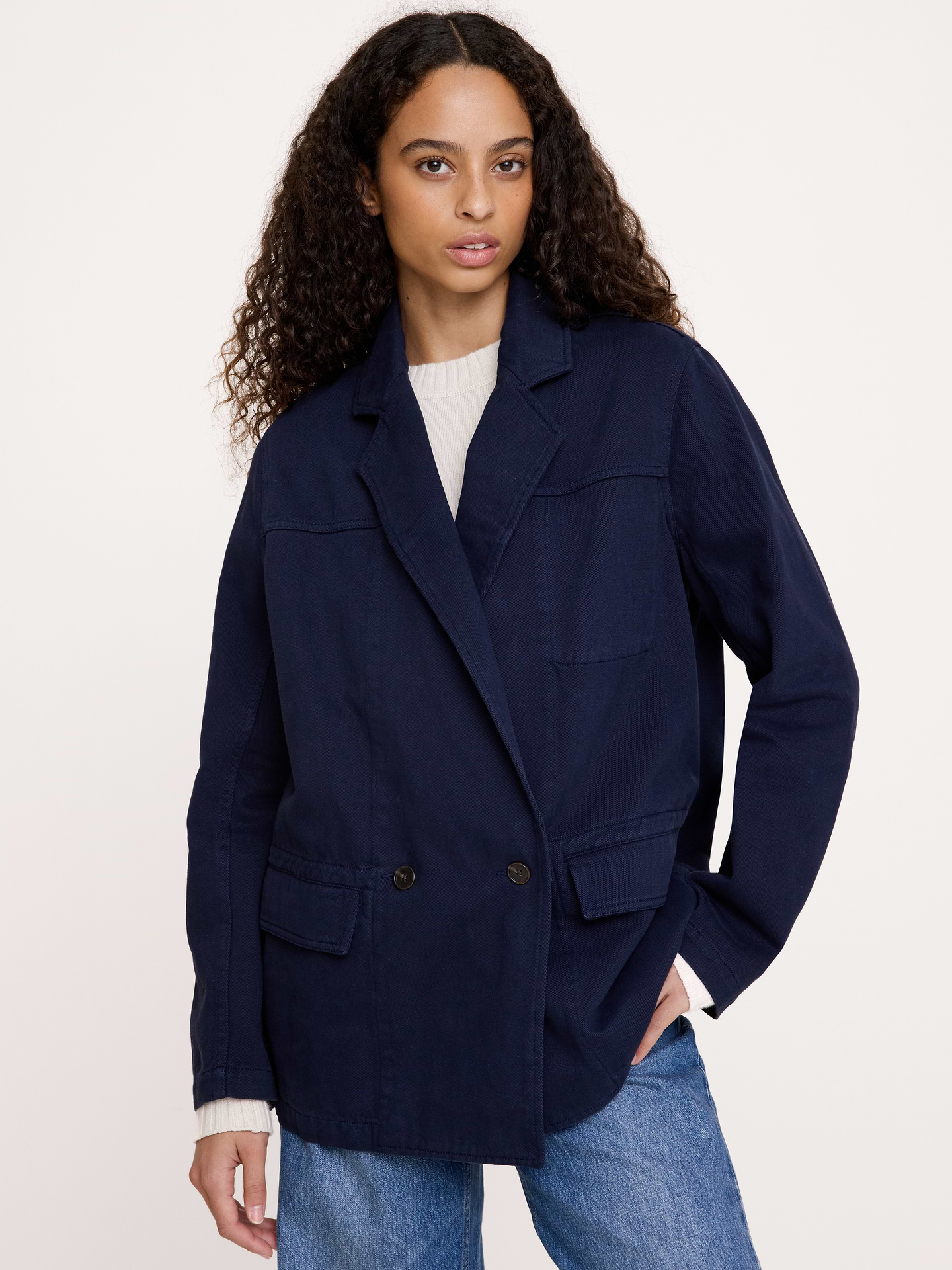 Image number 4 showing, Cotton-Linen Utility Blazer