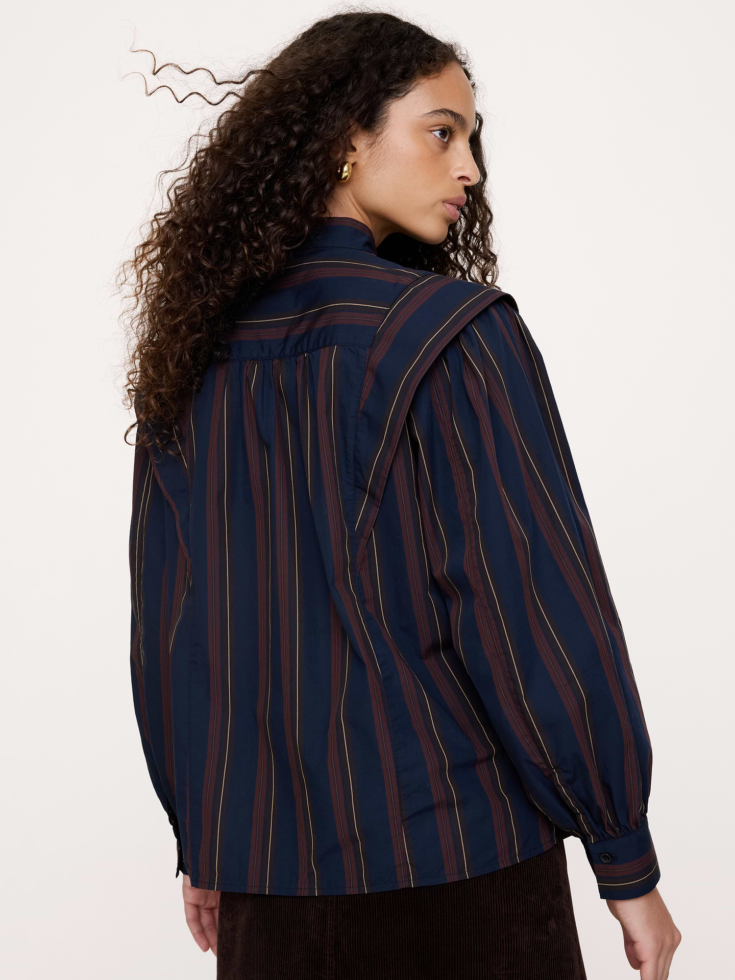 Image number 2 showing, Cotton Layered-Collar Shirt
