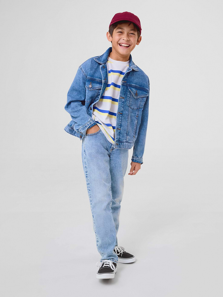 Image number 4 showing, Kids Relaxed Sweatshirt Icon Denim Jacket
