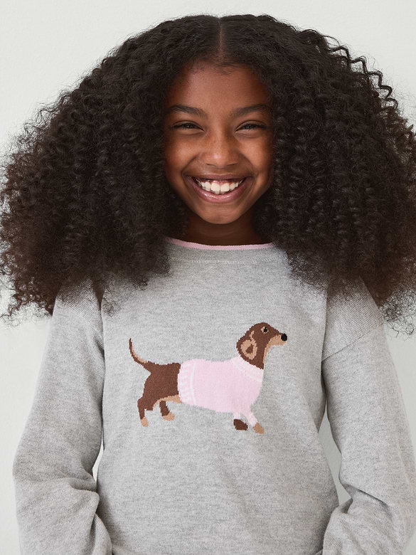 Kids Relaxed Intarsia Sweater