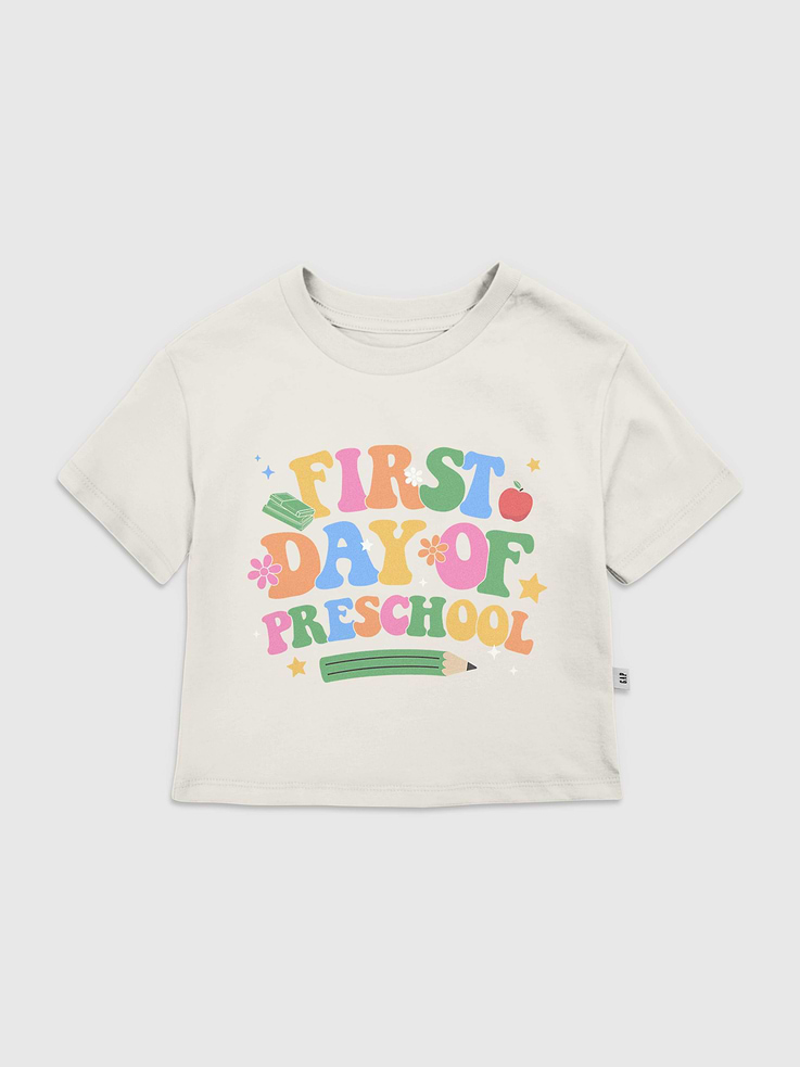 Image number 1 showing, Toddler First Day Preschool Graphic T-Shirt