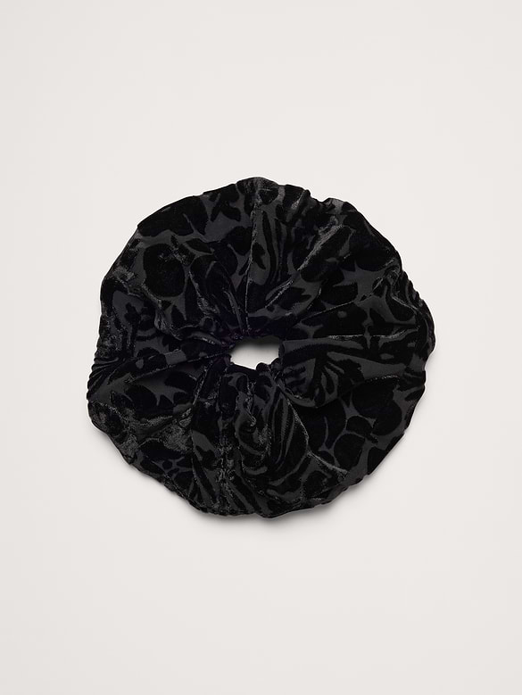 Burnout Velvet Hair Scrunchie