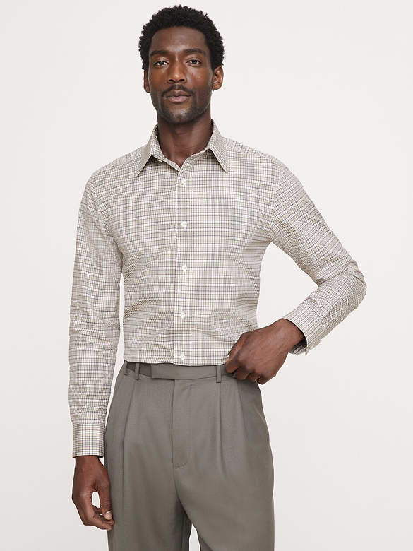 Slim-Fit Wrinkle-Resistant Dress Shirt