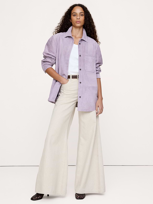 Suede Shirt Jacket