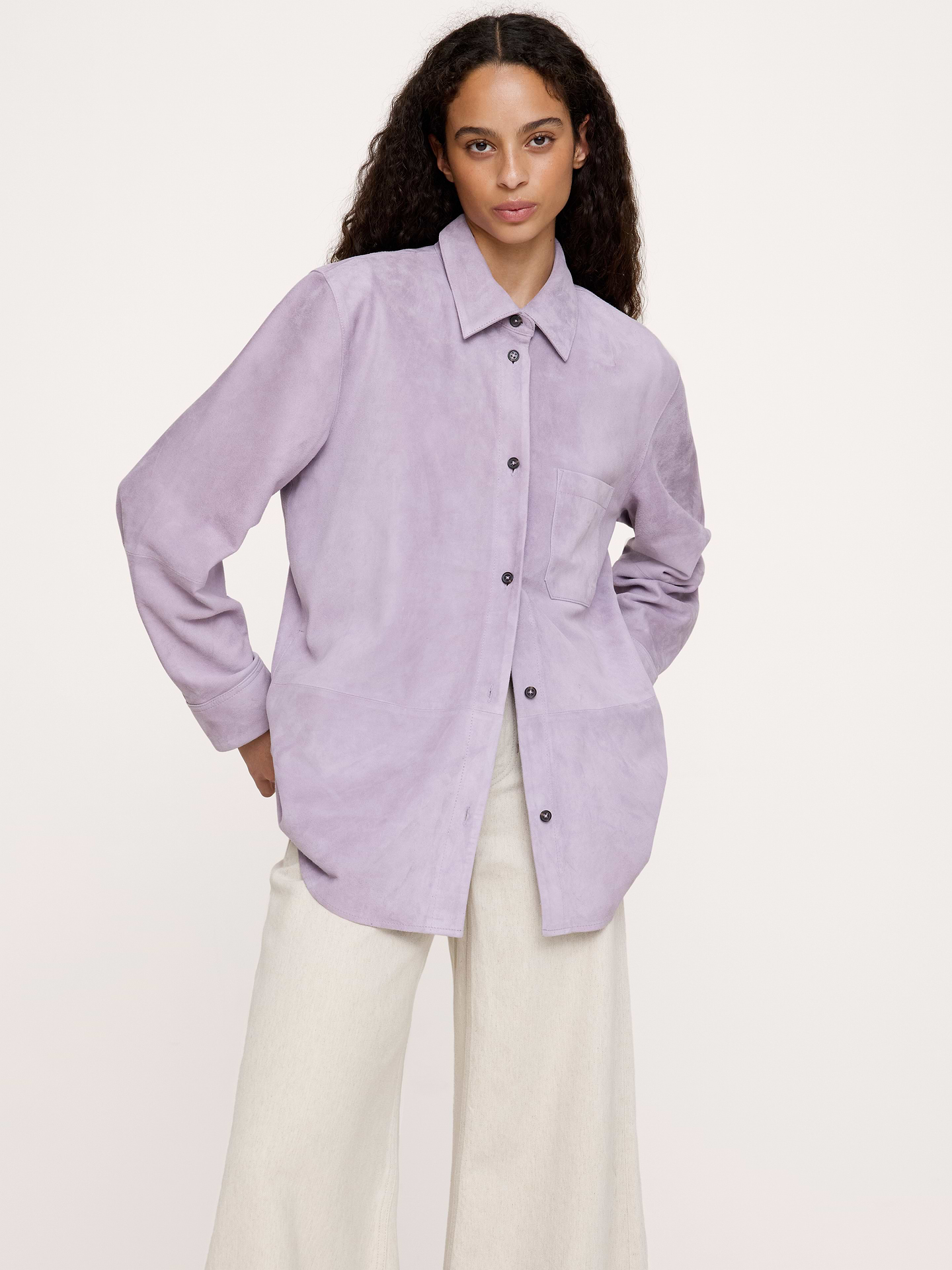 Image number 4 showing, Suede Shirt Jacket
