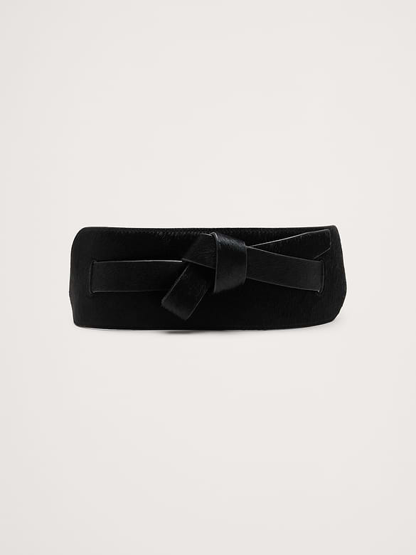 Knotted Leather Corset Belt