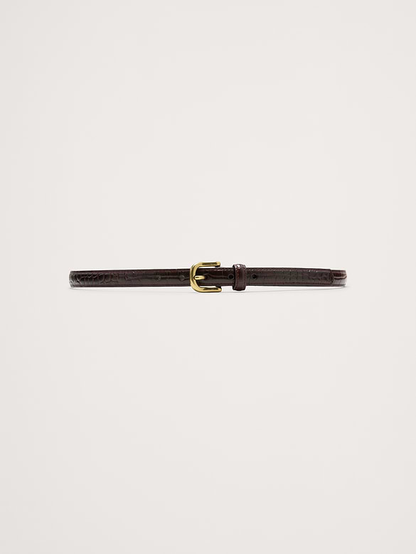 Embossed Leather Belt