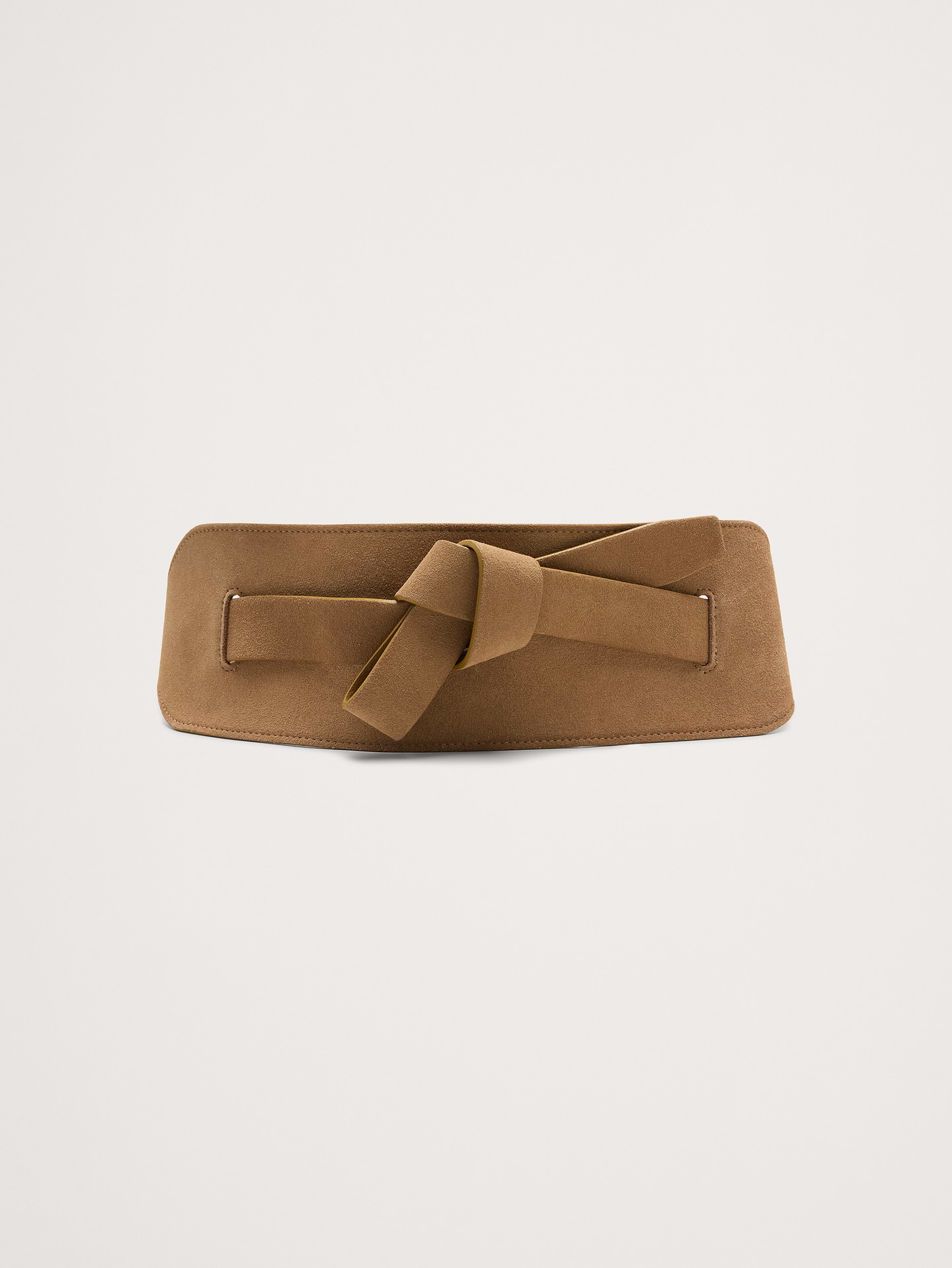 Image 1 of 2, Designed to accentuate the waist, this suede corset belt has a buckle closure at back for ease and comfort., Product #915195