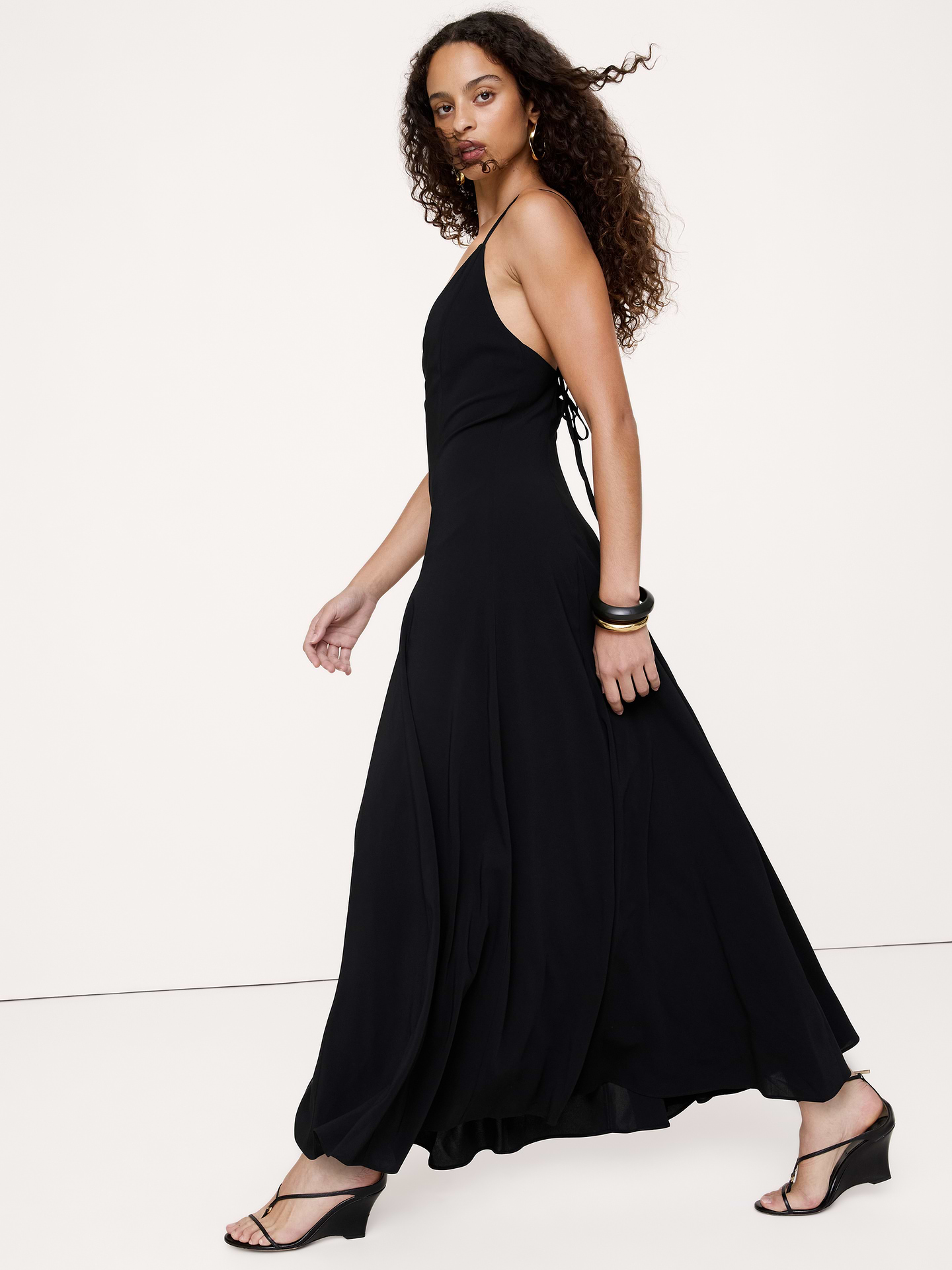 Image number 4 showing, Georgette Paneled Maxi Dress