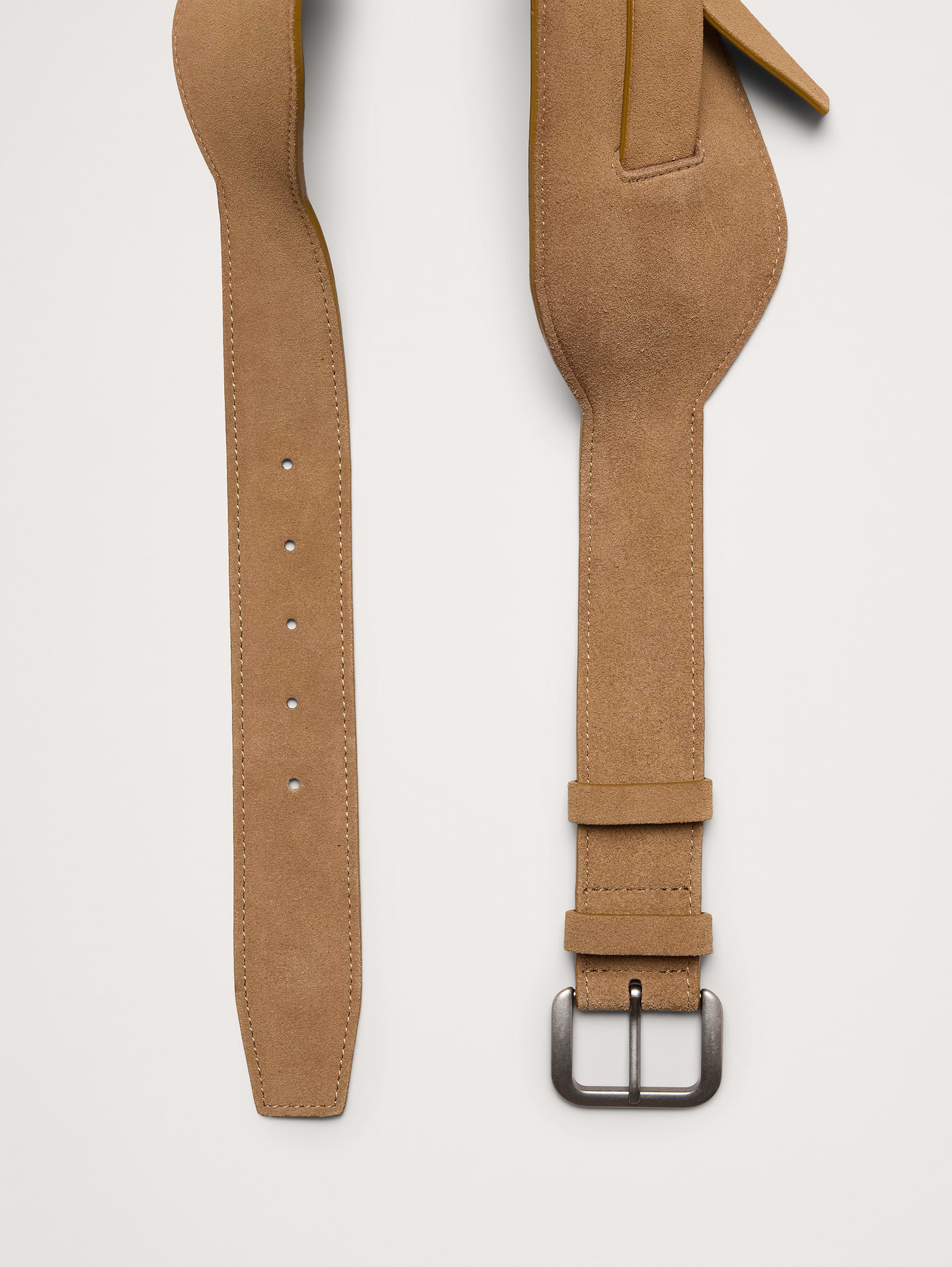 Image 2 of 2, Knotted Suede Corset Belt