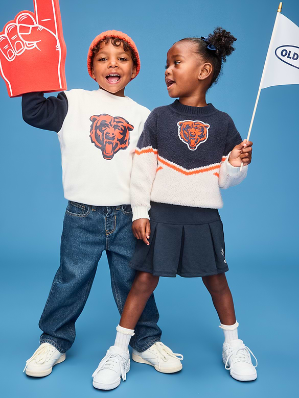 Chicago Bears Crew-Neck Sweater for Toddler Girls