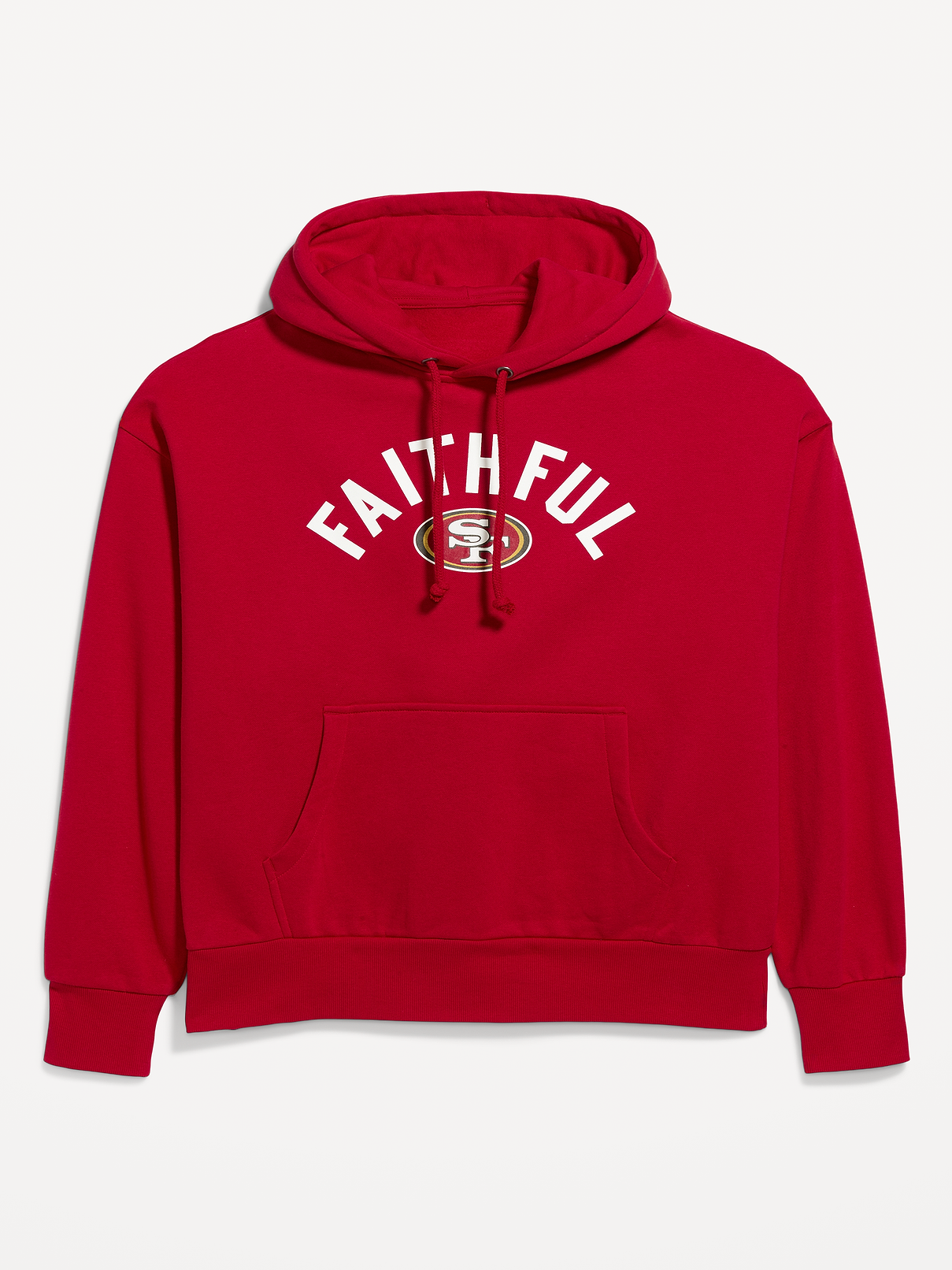 Image 4 of 4, San Francisco 49ers Oversized Pullover Hoodie for Adults