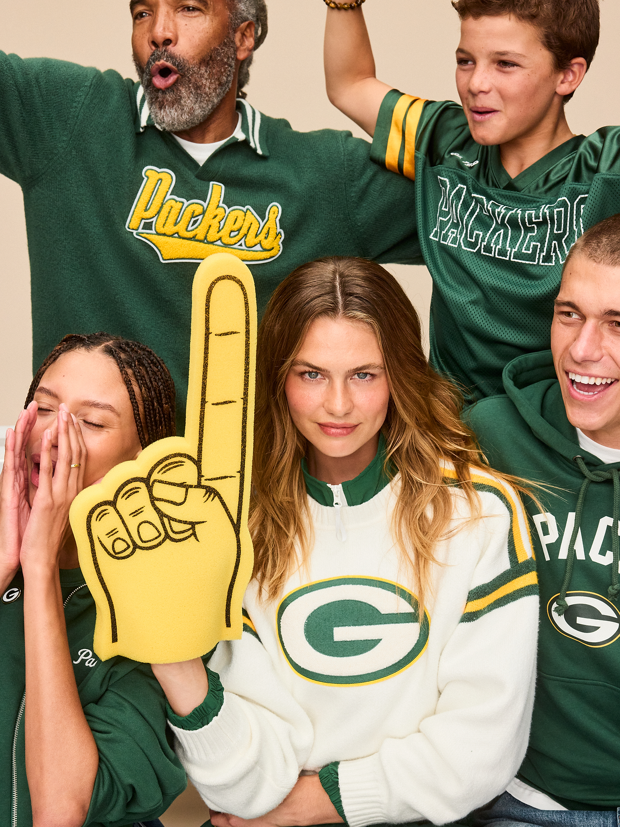 Image number 5 showing, Green Bay Packers Cropped Sweatshirt for Women
