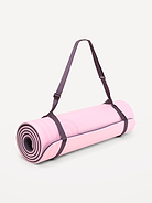 Image 1 of 1, integrated shoulder strap for easy carrying, straps help keep mat securely rolled, easy roll-up design for convenient storage and transport, ideal for yoga, stretching and floor exercises, Product #915956