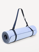 Image 1 of 1, integrated shoulder strap for easy carrying, straps help keep mat securely rolled, easy roll-up design for convenient storage and transport, ideal for yoga, stretching and floor exercises, Product #915956