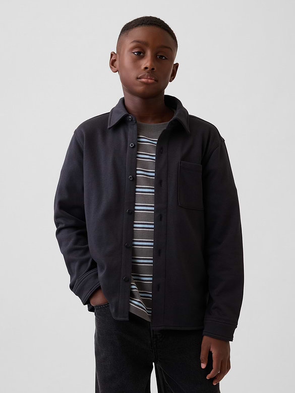 Kids VintageSoft Terry Button-Front Shirt