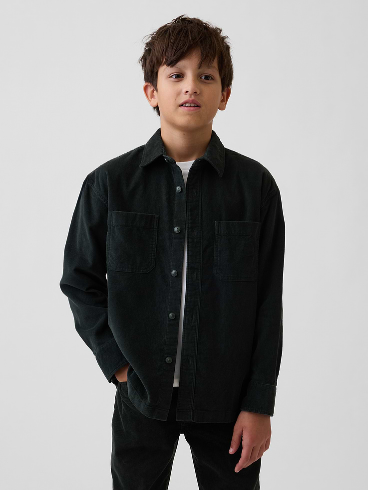 Image number 1 showing, Kids Corduroy Utility Shirt