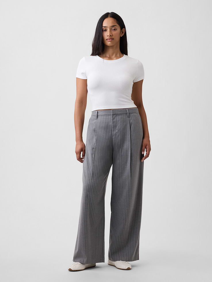 Image number 5 showing, Recycled Wide-Leg Trousers