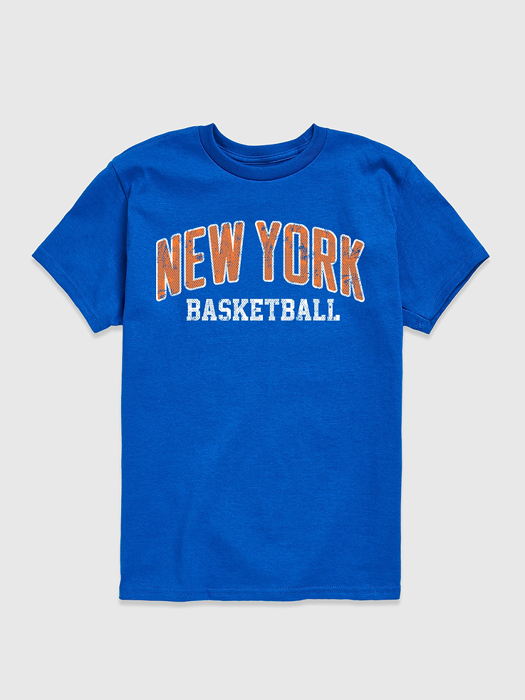 Image number 1 showing, Kids New York Basketball Short Sleeve Graphic T-Shirt