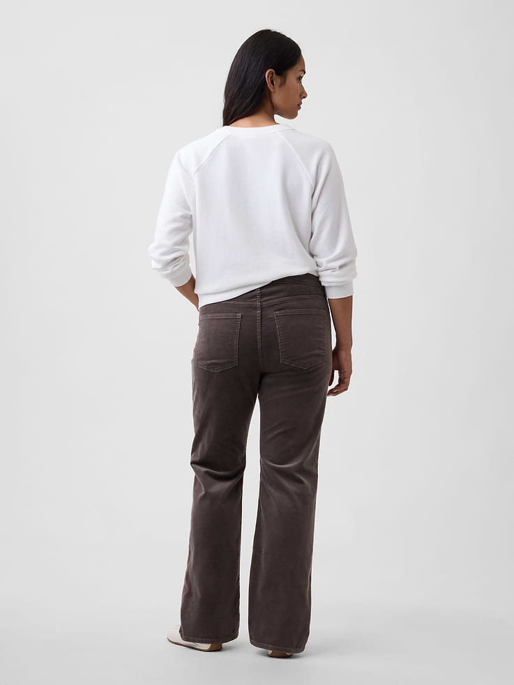 Image 6 of 7, Mid Rise Boot Corduroy Pants