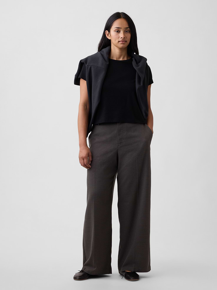 Image number 5 showing, Recycled Wide-Leg Trousers