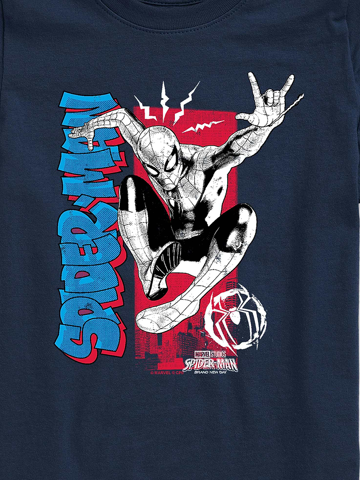 Image number 3 showing, Kids Marvel Spider-Man Web Sense Short Sleeve Graphic T-Shirt