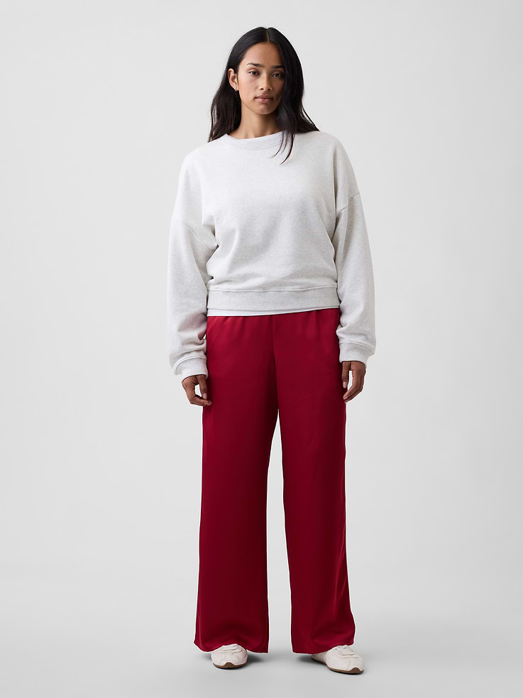 Image number 5 showing, Satin Pull-On Track-Stripe Pants