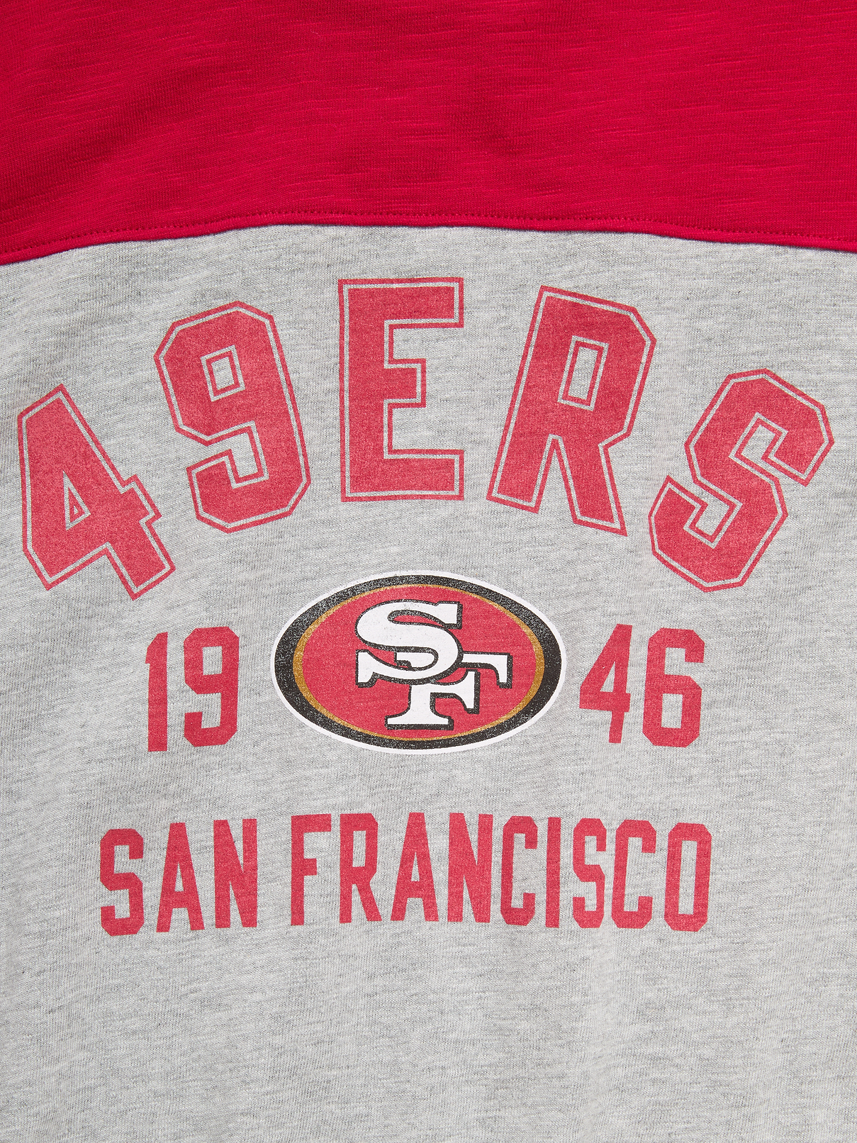 Image number 3 showing, San Francisco 49ers Long-Sleeve Oversized Graphic Football T-Shirt for Boys