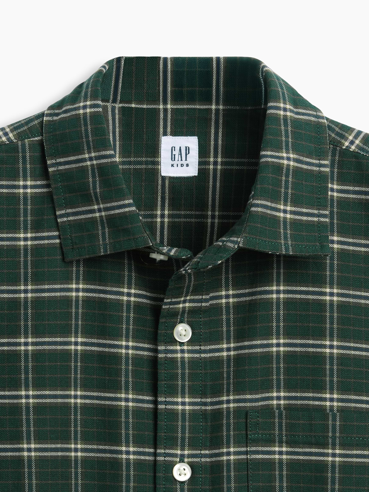 Image 5 of 5, Kids Relaxed Plaid Oxford Shirt