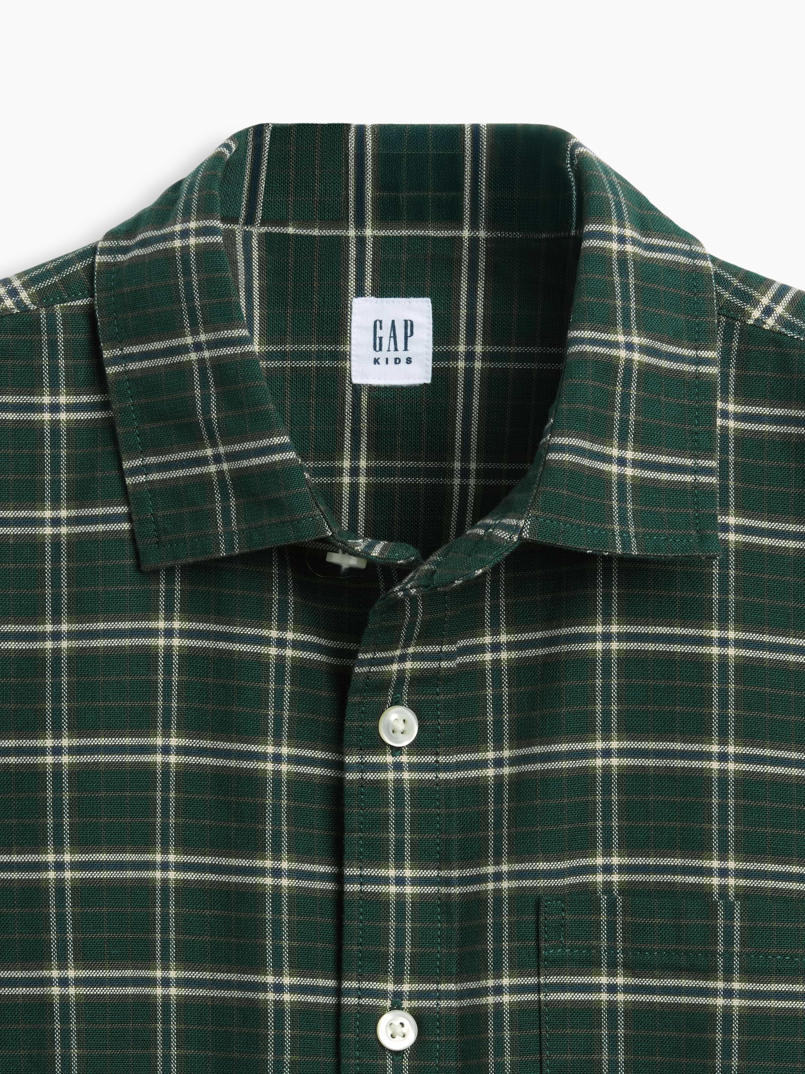 Image 5 of 5, Kids Relaxed Plaid Oxford Shirt