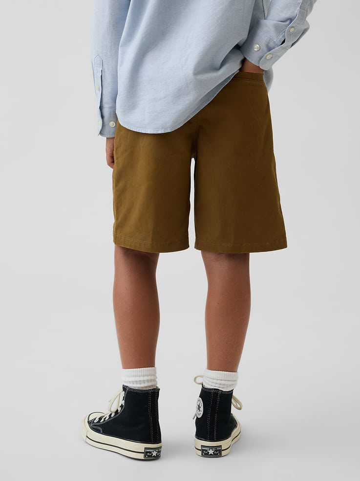 Image number 4 showing, Kids Uniform Stretch Relaxed Khaki Shorts