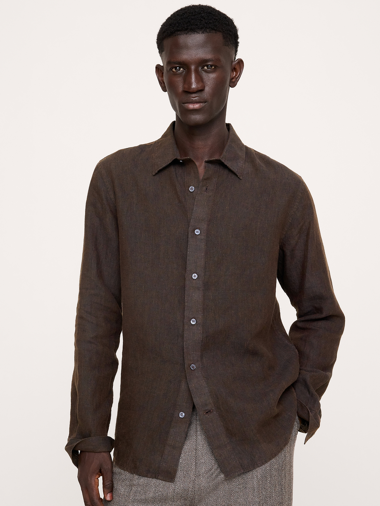 Slim-Fit Linen Shirt | Banana Republic