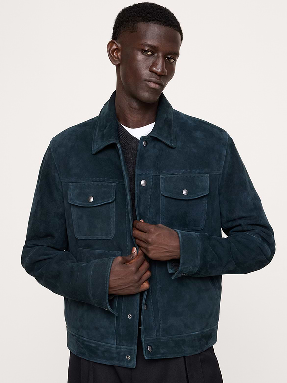 Suede Trucker Jacket