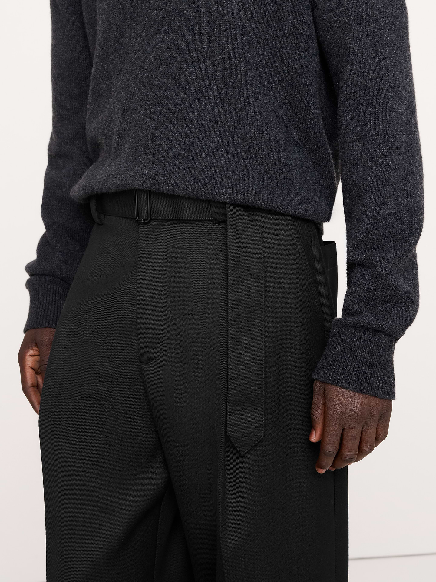 Image number 4 showing, Loose Twill Belted Dress Pant